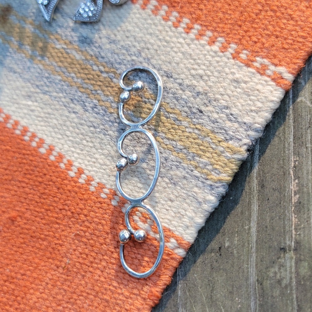 Unique Silver Tone Multi Finger Ring Statement Ri… - image 7